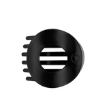 Jet Black | Large | Flat Circle Hair Clip