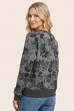 Hacci Ultra Soft Floral Crew Pullover