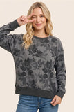 Hacci Ultra Soft Floral Crew Pullover