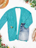 Spring Aqua Michelle Mae Cardigan