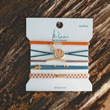 "Discover" Gold Pine Tree Charm Hair Tie Bracelets: Medium