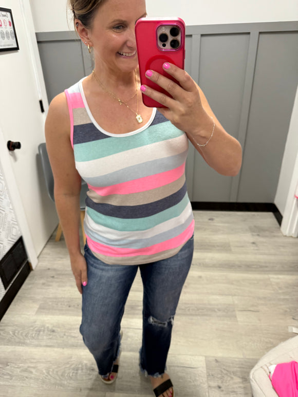 Summer Stripe Ultra Soft Tank