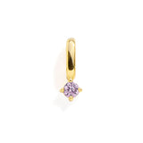 Birthstone Charm: Yellow Topaz / Silver