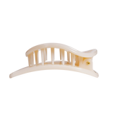 Almond Beige | Large | Flat Circle Hair Clip