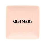 Square Trinket Tray I Majored In Girl Math