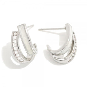 Dainty Sparkle Huggie Hoops