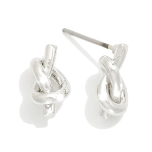 Silver Mini Knot Studs