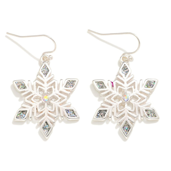 Silver Snowflake Classic Dangles