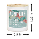 Aunt Life Candy Aunt Gift Soy-Based Candle