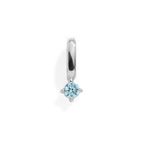Birthstone Charm: Sapphire / Silver