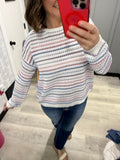 Spring Crochet Stripe Top
