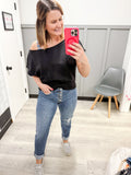 Off Shoulder Top in Black