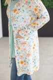 Watercolor Floral Cardigan