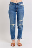 Zoe Mid Rise Vintage Wash Boyfriend Judy Blue Denim