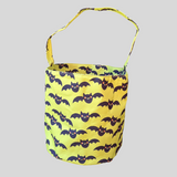 Green Bat Embroidered Halloween Trick or Treat Bag