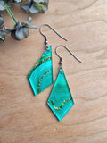 Malachite Emerald Green Earrings