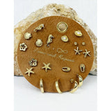 All about Beach Theme Earrings: GOLD / ONE(6)
