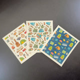Summer Camper Collage Swedish Dishcloth - Sponge cloth