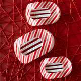 Teleties Flat Round Hair Clip | Small | Candy Cane Crush