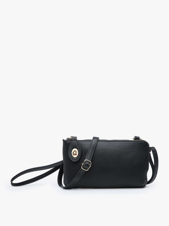 Kendall Crossbody/Wristlet in Black