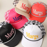 Margs Foam Mesh Back Trucker Hat: FUCHSIA / ONE SIZE