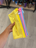 Accordian Accessory Pouch in Yellow Combo