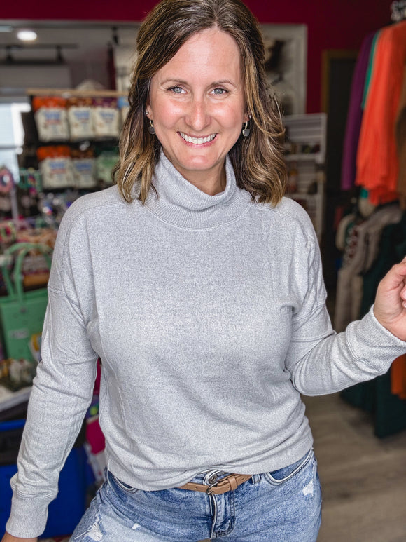 Ultra Soft Mock Turtleneck Top