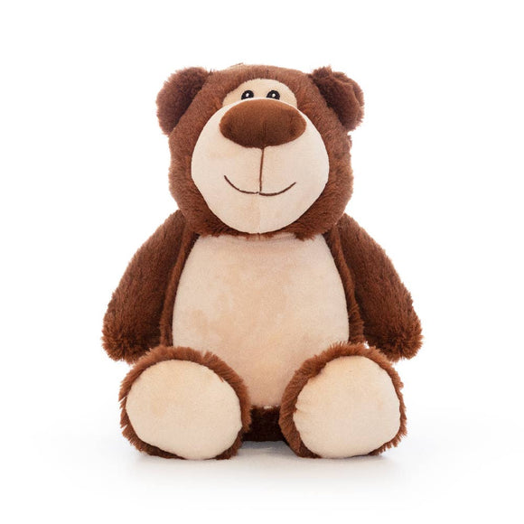 Embroidered Brown Bear Plush