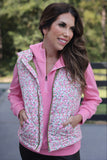 Pink Floral Vest