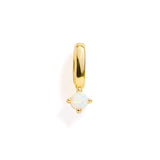Birthstone Charm: Emerald / Silver