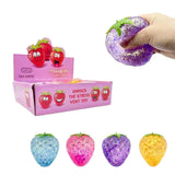 Textured Sugary Strawberry Squishy Toy