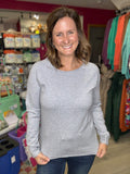 Heather Gray Back to Basics Sweater
