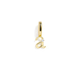 Letter Charm: Gold / J
