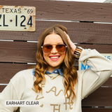 Earhart - Women’s Aviator Sunglasses–Polarized Everyday Chic: Marble