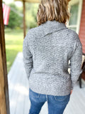 Heathered Grey Cowl Sweater