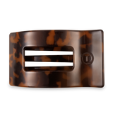 Teleties Flat Rectangle Hair Clip | Large | Tortoise
