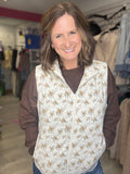 Fall Floral Vest in Ivory