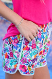 Fiesta Time White Everyday Shorts