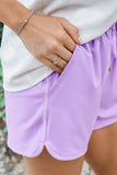 Solid Lavender Everyday Shorts