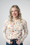 IN STOCK Blair Long Sleeve Top - Harvest Leaves: Small
