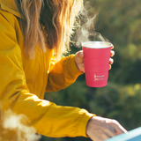 Insulated Stackable Tumbler 16 oz - Dragon Fruit Fuchsia