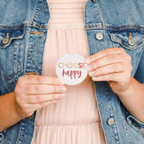 Choose Happy Smileys Car Coaster Set