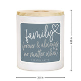 Family Forever Blue Candle
