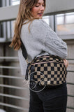 Farah Fanny Pack Shldr Sling Bag - Tan Checkered RTS