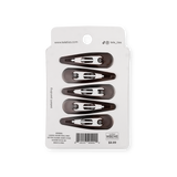 Teleties Snap Clip | Brown | 6 Count