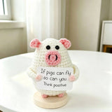 Handmade Crochet Animal Figurine Desk Ornament Home Decor: Bird Figurine