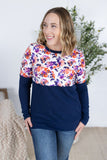 Natalie Pullover in Autumn Abstract