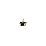 Gold Classic Graduation Cap Charm