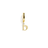 Letter Charm: Gold / J
