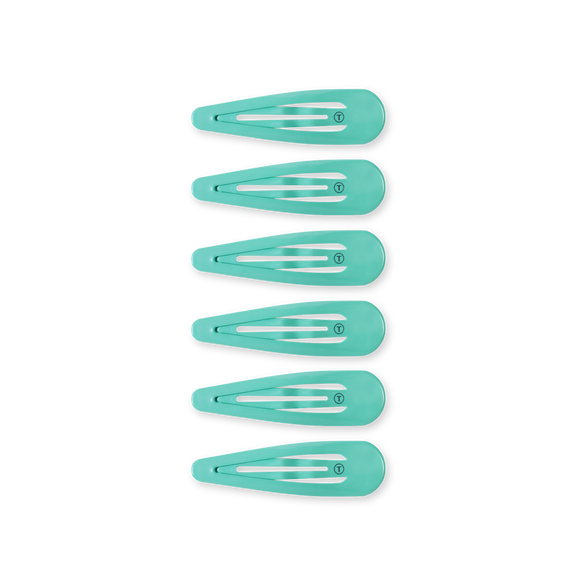 Teleties Snap Clip | Totally Turquoise | 6 Count